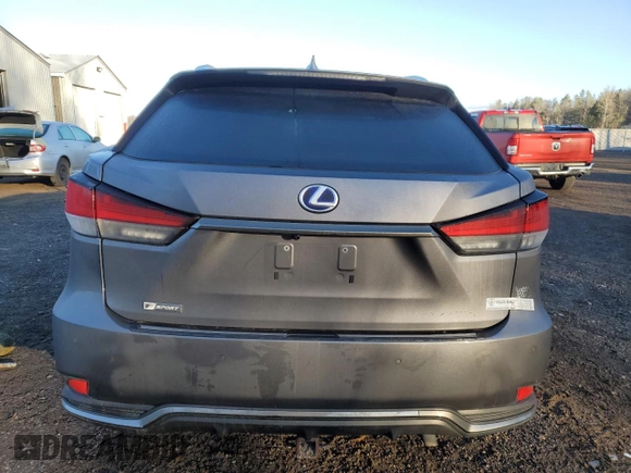 2021 Lexus RX with VIN 2T2YGMDA5MC058704, listed as a Copart auction lot 81347274 with 52,338 mi miles and Salvage Title. Bid and sale history available at carsss.com. Image 6.