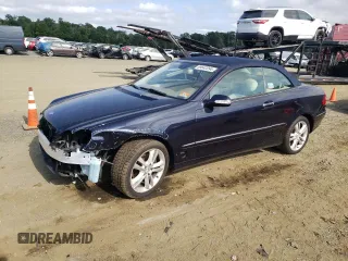 2007 Mercedes-Benz CLK-Class 3.5L with VIN WDBTK56F17T080027, listed as a Copart auction lot 69642094 with 103,379 mi miles and Salvage Title. Bid and sale history available at carsss.com. Image 1.