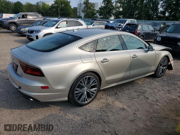 2017 Audi A7 Prestige with VIN WAU22AFC6HN012031, listed as a Copart auction lot 71198204 with 109,752 mi miles and Salvage Title. Bid and sale history available at carsss.com. Image 3.