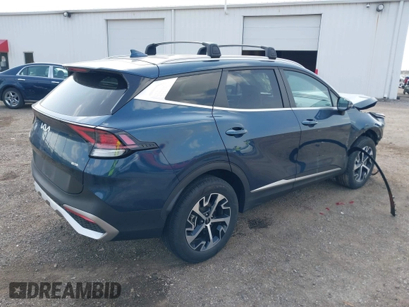 2023 Kia Sportage EX with VIN KNDPVCAGXP7104090, listed as a IAAI auction lot 42144158 with 26,983 mi miles and . Bid and sale history available at DreamBid. Image 4.