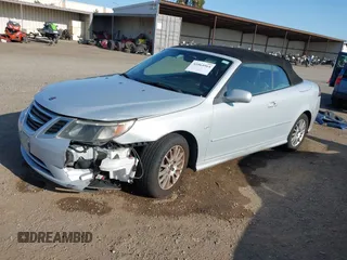 2008 Saab 9-3 with VIN YS3FB79Y886005793, listed as a IAAI auction lot 41964964 with 108,247 mi miles. Bid and sale history available at carsss.com. Image 2.