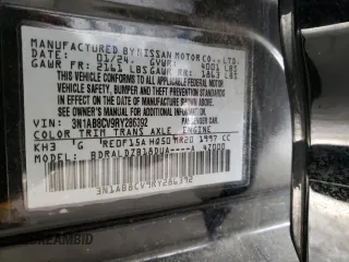 2024 Nissan Sentra SV with VIN 3N1AB8CV9RY286392, listed as a Copart auction lot 59311025 with 16,019 mi miles and Salvage title. Bid and sale history available at DreamBid. Image 12.