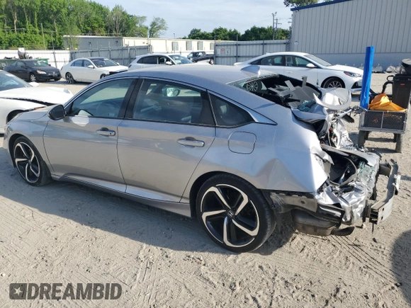 2019 Honda Accord Sport with VIN 1HGCV1F34KA007067, listed as a Copart auction lot 53864485 with 158,644 mi miles and Salvage Title. Bid and sale history available at DreamBid. Image 2.