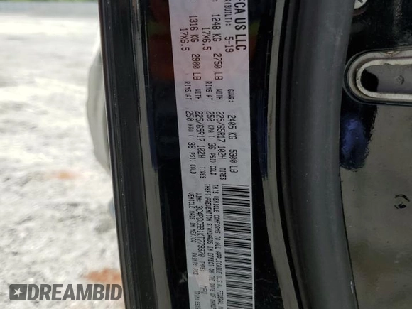 2019 Dodge Journey SE with VIN 3C4PDCBB1KT779370, listed as a Copart auction lot 53846695 with 63,623 mi miles and Salvage Title. Bid and sale history available at DreamBid. Image 13.