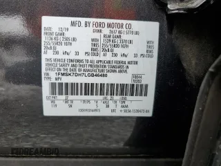 2020 Ford Explorer XLT z VIN 1FMSK7DH7LGB46480, wystawiony jako Copart lot #54416935 z przebiegiem Nie podano mil oraz Szkoda całkowita • Salvage title. Historia ofert i sprzedaży dostępna na DreamBid. Obrazek 13.