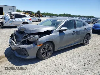 2018 Honda Civic EX with VIN SHHFK7H57JU214692, listed as a Copart auction lot 57690605 with 112,185 mi miles and Salvage title. Bid and sale history available at DreamBid. Image 1.