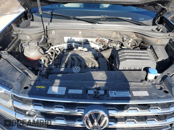2019 Volkswagen Atlas SEL R-Line with VIN 1V2RR2CA3KC546952, listed as a Copart auction lot 46692645 with 64,416 mi miles and Salvage title. Bid and sale history available at DreamBid. Image 12.