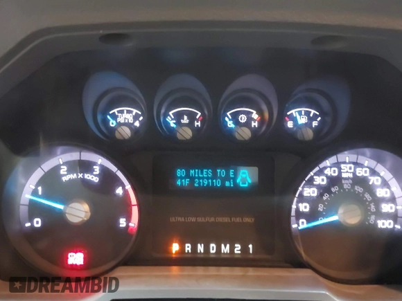 2012 Ford F-250 XL with VIN 1FT7W2BT1CEA49909, listed as a IAAI auction lot 41340606 with 219,110 mi miles and . Bid and sale history available at DreamBid. Image 7.