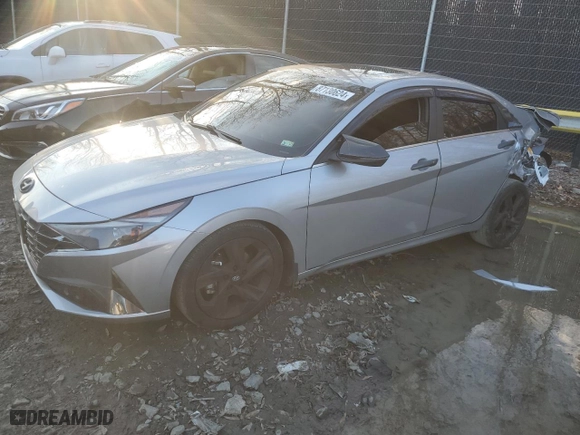 2021 Hyundai Elantra SEL with VIN 5NPLN4AGXMH022890, listed as a Copart auction lot 87130624 with 32,436 mi miles and Salvage Title. Bid and sale history available at carsss.com. Image 1.
