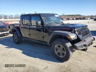 2021 Jeep Gladiator Rubicon with VIN 1C6JJTBG0ML507537, listed as a Copart auction lot 74213254 with 41,445 mi miles and Salvage title. Bid and sale history available at DreamBid. Image 4.