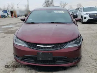 2015 Chrysler 200 S with VIN 1C3CCCDG9FN656436, listed as a Copart auction lot 52453635 with 61,976 mi miles and Salvage Title. Bid and sale history available at carsss.com. Image 5.