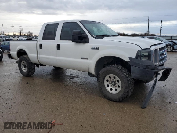 2005 Ford F-250 XL with VIN 1FTSW20P45ED38950, listed as a Copart auction lot 85577784 with 171,165 mi miles and Salvage Title. Bid and sale history available at DreamBid. Image 4.