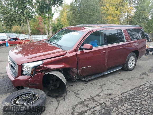 2019 GMC Yukon XL SLT with VIN 1GKS2GKC6KR341781, listed as a Copart auction lot 77468734 with 93,482 mi miles and Salvage Title. Bid and sale history available at DreamBid. Image 1.