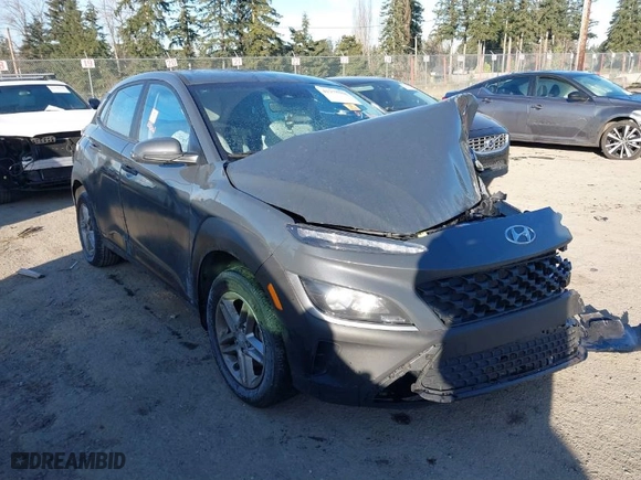 2023 Hyundai Kona SE with VIN KM8K2CAB3PU058140, listed as a IAAI auction lot 41378618 with 23,694 mi miles. Bid and sale history available at carsss.com. Image 1.