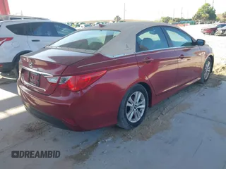 2014 Hyundai Sonata GLS with VIN 5NPEB4AC0EH824476, listed as a IAAI auction lot 42126702 with 117,386 mi miles and . Bid and sale history available at carsss.com. Image 4.