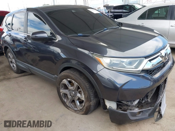2019 Honda CR-V EX with VIN 5J6RW1H53KA031097, listed as a IAAI auction lot 42009187 with 115,701 mi miles. Bid and sale history available at carsss.com. Image 1.