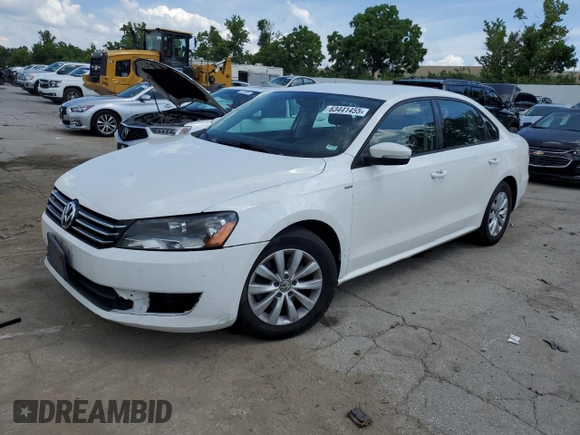 2013 Volkswagen Passat Wolfsburg Edition with VIN 1VWAH7A35DC140531, listed as a Copart auction lot 63441455 with 135,946 mi miles and Salvage title. Bid and sale history available at DreamBid. Image 1.