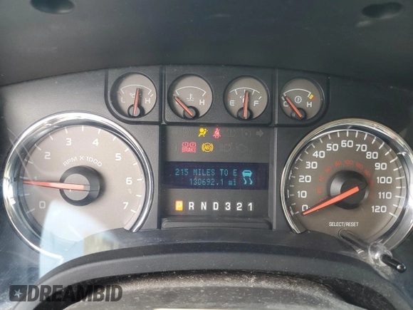 2010 Ford F-150 XL with VIN 1FTEX1C80AFA25472, listed as a Copart auction lot 57462045 with 130,692 mi miles and Salvage title. Bid and sale history available at DreamBid. Image 9.