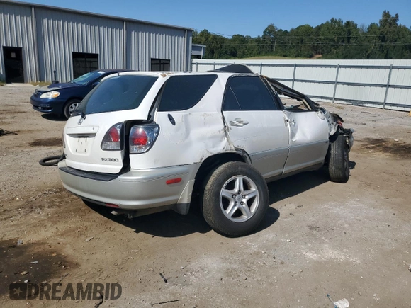 2001 Lexus RX 300 with VIN JTJGF10U910098773, listed as a Copart auction lot 75942804 with 207,210 mi miles and Salvage Title. Bid and sale history available at carsss.com. Image 3.
