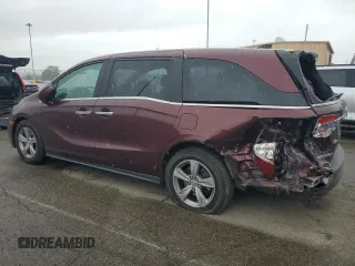 2019 Honda Odyssey EX-L z VIN 5FNRL6H70KB129539, wystawiony jako Copart lot #58477675 z przebiegiem 145 738 mil mil oraz Szkody całkowita. Historia ofert i sprzedaży dostępna na DreamBid. Obrazek 2.