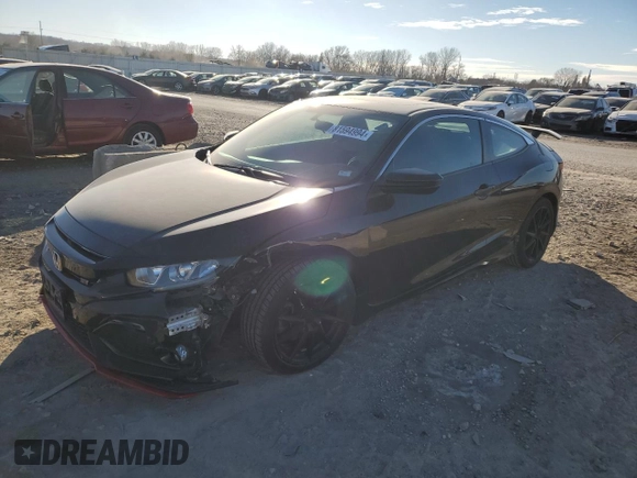 2018 Honda Civic Si Coupe with VIN 2HGFC3A58JH750144, listed as a Copart auction lot 81594994 with 84,340 mi miles and Salvage Title. Bid and sale history available at carsss.com. Image 1.