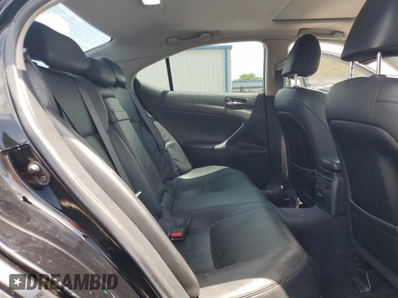 2008 Lexus IS 350 with VIN JTHBE262082013571, listed as a Copart auction lot 61582565 with 106,857 mi miles and Salvage title. Bid and sale history available at DreamBid. Image 10.