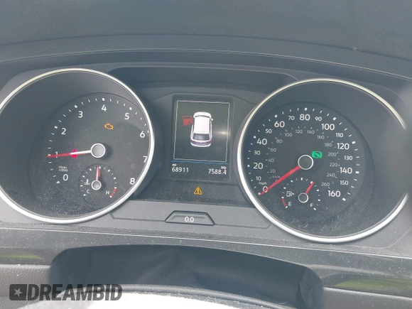 2018 Volkswagen Tiguan SEL with VIN 3VV3B7AX4JM188193, listed as a IAAI auction lot 42107802 with 68,911 mi miles and . Bid and sale history available at DreamBid. Image 7.