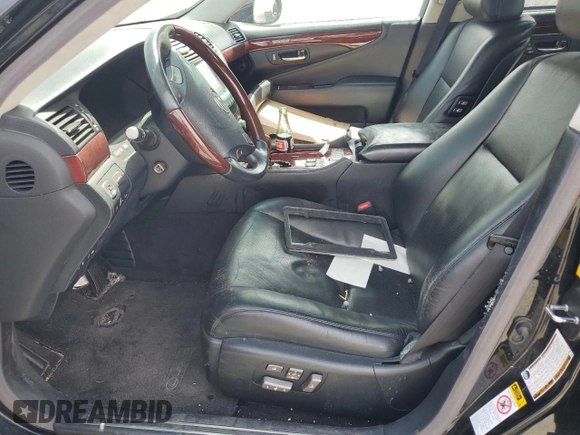 2009 Lexus LS 460 L with VIN JTHGL46F195035279, listed as a Copart auction lot 53341285 with Not provided miles and Salvage title. Bid and sale history available at DreamBid. Image 7.