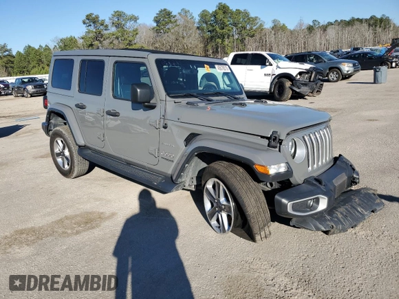 2022 Jeep Wrangler Unlimited Sahara с VIN 1C4HJXEG2NW115847, выставлен на аукционе Copart как лот 45678015 с пробегом Не указан миль и Списание • Salvage title. История ставок и продаж доступна на DreamBid. Изображение 4.