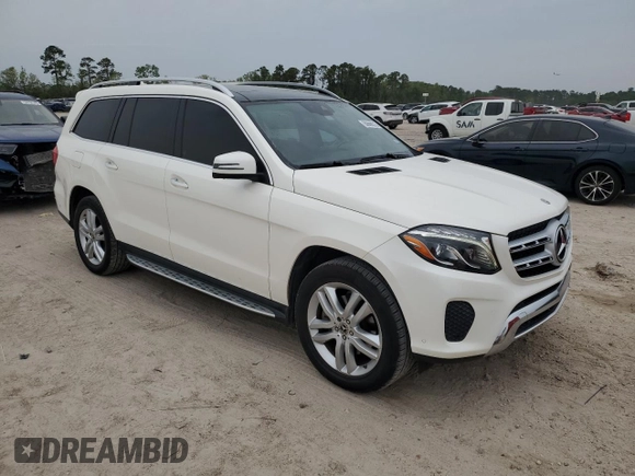 2019 Mercedes-Benz GLS 450 z VIN 4JGDF6EE1KB185248, wystawiony jako Copart lot #50666515 z przebiegiem 113 092 mil mil oraz Czysty tytuł • Clean title. Historia ofert i sprzedaży dostępna na DreamBid. Obrazek 4.