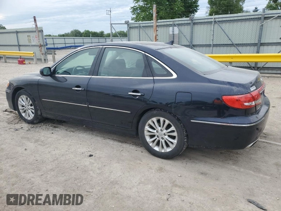 2011 Hyundai Azera GLS with VIN KMHFC4DD0BA533321, listed as a Copart auction lot 55965045 with 109,559 mi miles and Salvage title. Bid and sale history available at DreamBid. Image 2.