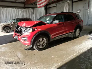 2023 Ford Explorer XLT z VIN 1FMSK8DH1PGA30705, wystawiony jako Copart lot #42219705 z przebiegiem 14 423 mil mil oraz Szkoda całkowita • Salvage title. Historia ofert i sprzedaży dostępna na DreamBid. Obrazek 1.