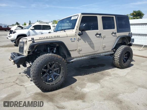 2016 Jeep Wrangler Unlimited Rubicon z VIN 1C4HJWFGXGL236560, wystawiony jako Copart lot #57528355 z przebiegiem 64 634 mil mil oraz Szkoda całkowita • Salvage title. Historia ofert i sprzedaży dostępna na DreamBid. Obrazek 1.