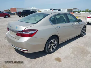 2016 Honda Accord Sedan LX with VIN 1HGCR2F37GA187338, listed as a IAAI auction lot 41989641 with 57,698 mi miles. Bid and sale history available at carsss.com. Image 4.
