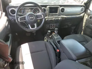 2020 Jeep Wrangler Unlimited Sahara z VIN 1C4HJXEN2LW213644, wystawiony jako Copart lot #54935355 z przebiegiem 76 268 mil mil oraz Szkoda całkowita • Salvage title. Historia ofert i sprzedaży dostępna na DreamBid. Obrazek 8.