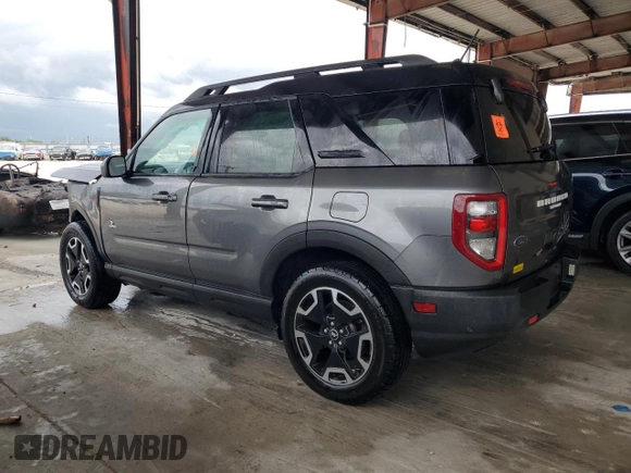 2022 Ford Bronco Sport Outer Banks with VIN 3FMCR9C6XNRD91538, listed as a Copart auction lot 58614165 with Not provided miles and Non repairable. Bid and sale history available at DreamBid. Image 2.
