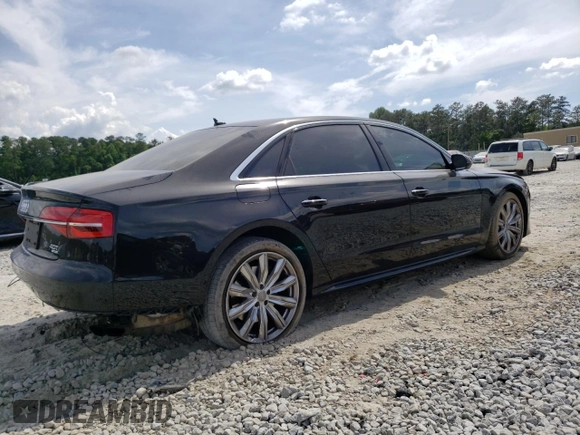 2017 Audi A8 Sport with VIN WAU43AFD3HN007397, listed as a Copart auction lot 54581173 with 77,961 mi miles and Salvage title. Bid and sale history available at DreamBid. Image 3.