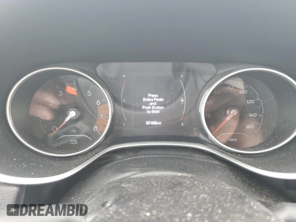 2021 Jeep Compass Sport with VIN 3C4NJDAB4MT510581, listed as a Copart auction lot 43903255 with 67,496 mi miles and Salvage title. Bid and sale history available at DreamBid. Image 9.