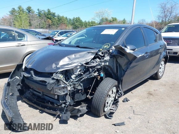 2014 Toyota Prius One with VIN JTDKDTB31E1568233, listed as a IAAI auction lot 42132907 with 96,093 mi miles and . Bid and sale history available at DreamBid. Image 18.