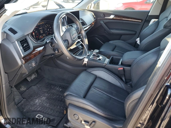 2018 Audi Q5 Premium Plus with VIN WA1BNAFY1J2035076, listed as a Copart auction lot 73202572 with 53,864 mi miles. Bid and sale history available at carsss.com. Image 7.