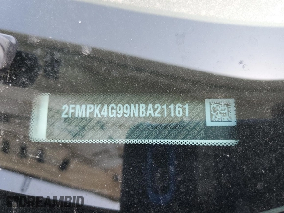 2022 Ford Edge SE with VIN 2FMPK4G99NBA21161, listed as a Copart auction lot 61103195 with 39,859 mi miles and Salvage title. Bid and sale history available at DreamBid. Image 14.