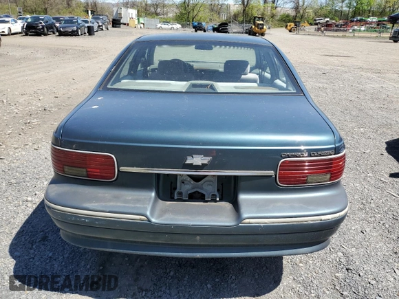 1996 Chevrolet Caprice 1SA Special Value with VIN 1G1BL52P5TR141520, listed as a Copart auction lot 54915835 with Not Provided miles and Clean Title. Bid and sale history available at DreamBid. Image 6.