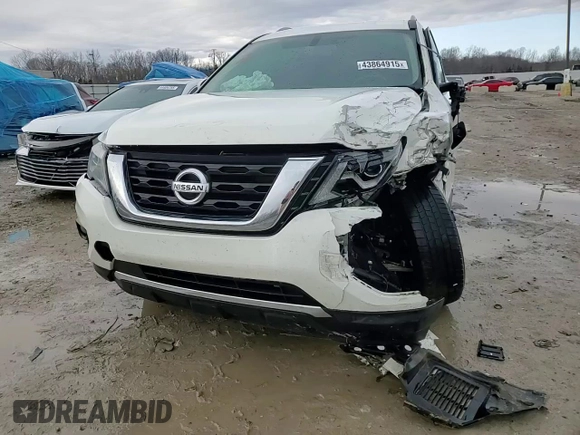 2019 Nissan Pathfinder SV with VIN 5N1DR2MM9KC591765, listed as a Copart auction lot 43864915 with 101,396 mi miles and Non Repairable. Bid and sale history available at carsss.com. Image 13.