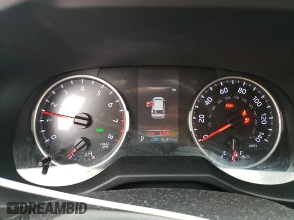2021 Toyota RAV4 XLE Premium with VIN 2T3C1RFV5MC132613, listed as a Copart auction lot 59690715 with 15,491 mi miles and Salvage title. Bid and sale history available at DreamBid. Image 9.