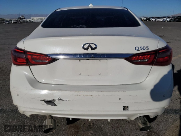 2020 Infiniti Q50 3.0t SPORT with VIN JN1EV7AP0LM203241, listed as a Copart auction lot 77873174 with 40,437 mi miles and Salvage Title. Bid and sale history available at carsss.com. Image 6.