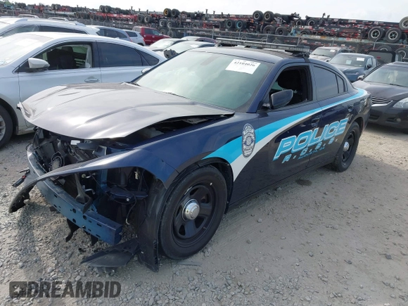 2021 Dodge Charger Police with VIN 2C3CDXAT6MH639895, listed as a IAAI auction lot 42104026 with 24,314 mi miles and . Bid and sale history available at DreamBid. Image 17.