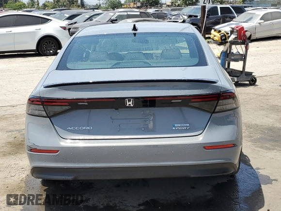 2024 Honda Accord Sport with VIN 1HGCY2F57RA001983, listed as a Copart auction lot 57445715 with 21,382 mi miles and Salvage title. Bid and sale history available at DreamBid. Image 6.