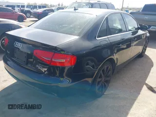2013 Audi A4 Premium Plus with VIN WAUFFAFL9DN020026, listed as a IAAI auction lot 41799876 with 119,133 mi miles. Bid and sale history available at carsss.com. Image 4.
