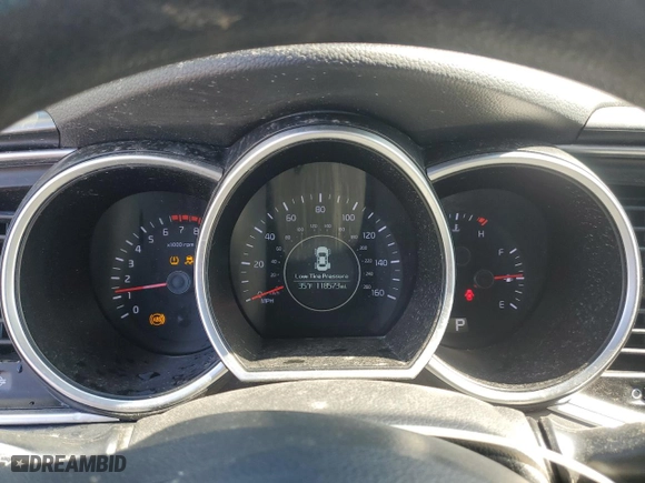2015 Kia Optima LX with VIN 5XXGM4A73FG467460, listed as a Copart auction lot 49727315 with 118,573 mi miles and Salvage Title. Bid and sale history available at carsss.com. Image 9.