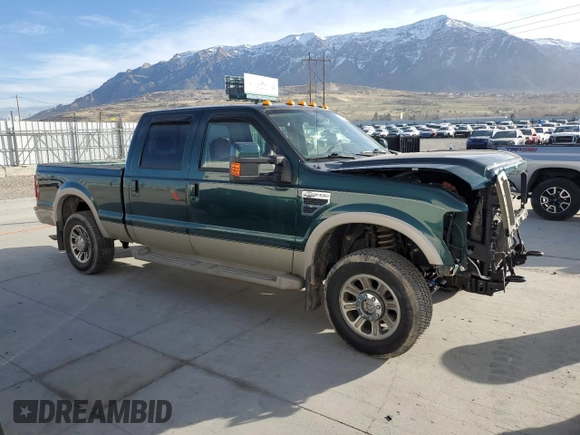 2009 Ford F-250 XL with VIN 1FTSW21579EB19046, listed as a Copart auction lot 50050175 with 137,643 mi miles and Salvage title. Bid and sale history available at DreamBid. Image 4.